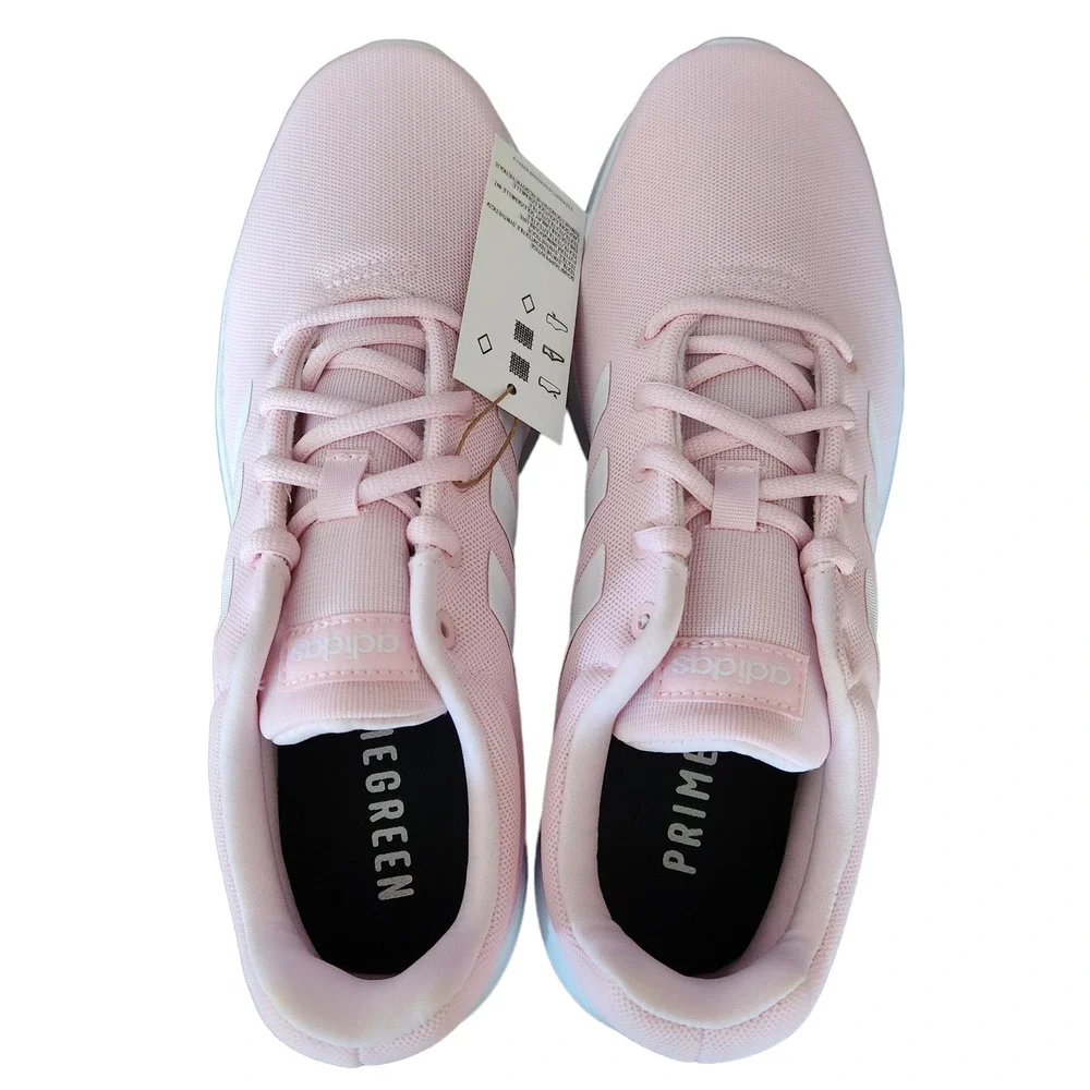 adidas Lite Racer CLN 2.0 Running Shoe, Clear Pink/White/White, 6.5 US